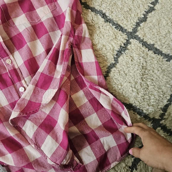 Maeve For Anthropologie Bennett Plaid Button Down Medium - Picture 6 of 7